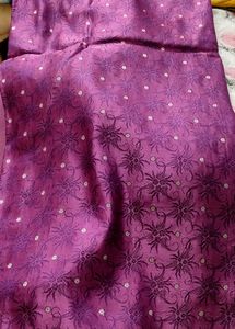 Pashmina Silk Saree With Custom Made Blouse