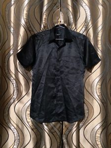 Unisex Black Satin T- Shirt