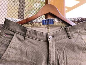 Men's Olive Casual Trousers