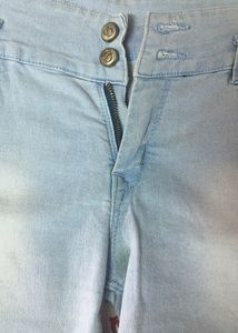 Light Blue Denim Shorts