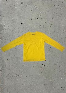 Evisu Long Sleeve Yellow Graphic Tee