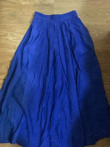 Vibrant Royal Blue Ethnic Skirt