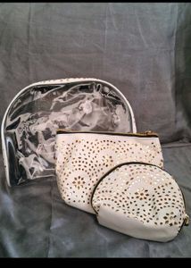 3-Piece Cosmetic Bag Set