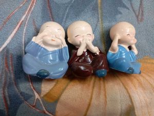 Cute Monk Figurines - Set of 3