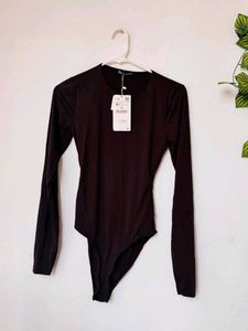 Chic Long Sleeve Brown bodysuit
