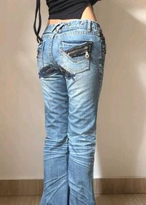 y2k low rise bootcut jeans