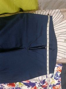 Navy Blue High-Waist Trousers combo