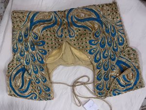 Exquisite Peacock Embroidered Blouse