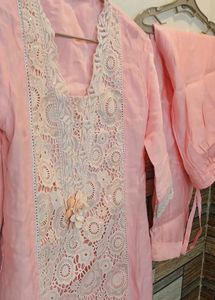 Cut Work Kurta Set