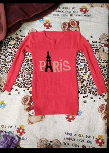 Red Paris Knit Sweater