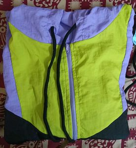 Colorblock Hooded Windbreaker Jacket