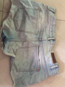 Distressed Denim Shorts