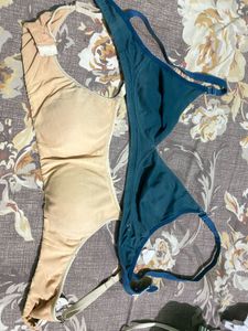 Pack of 2 Bras - Teal &amp; Nude
