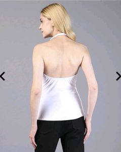 Price Reduced!! SHEIN White Cutout Halter Top