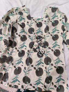 Stylish Floral Print Kurta