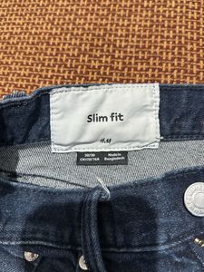 Dark Blue Denim Jeans - Size 30 inches