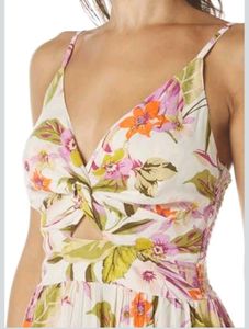 Boho Floral Print Mini Dress