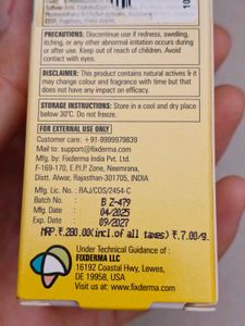 Fix Derma Shadow SPF 30+ Gel Sunscreen