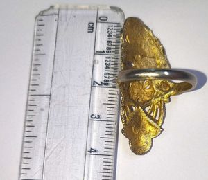 Exquisite Filigree Gold Ring large size