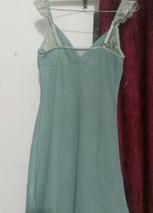 Elegant Lace Trim Slip Dress