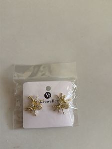Gold Spider Earrings