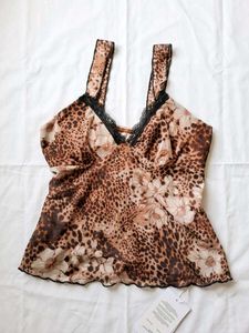 y2k leopard print top🌟🐆