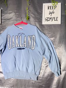 H&amp;M Light Blue Oakland West Coast Sweatshirt