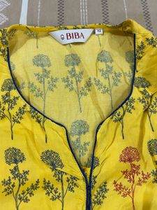 Yellow Branded Kurta