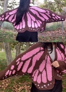 Crocheted Butterfly Cardigan