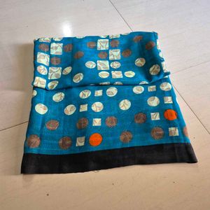 Daily Wear Blue Printed Saree
