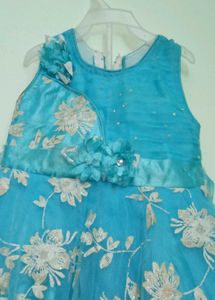 Beautiful Blue Floral Dress