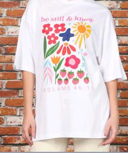 White oversized Graphic T-Shirt