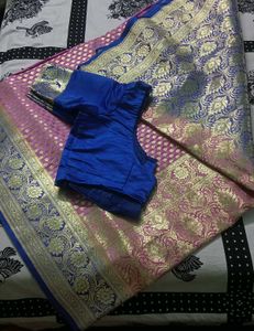Luxurious Teal Blue Saree