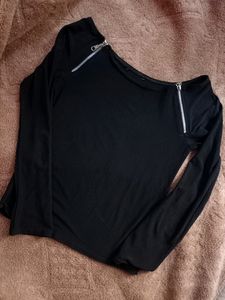 Classy Top With Zip Design