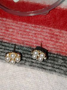 Elegant Pearl and Crystal Earrings Set 3