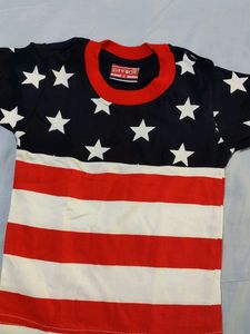 7months Baby Boys Unused T Shirt. Red , white And Blue