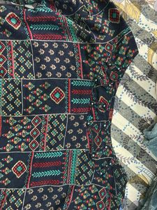 blue print kurti