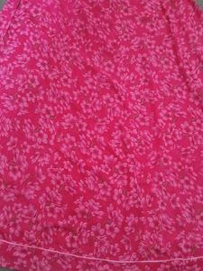 Vibrant Pink Floral Print lehenga suit