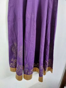 Festive Purple Long Kurta/ Dress