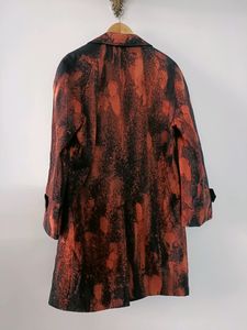 Red Black Trench Coat
