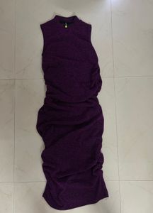 Tokyo Talkies Sparkling Ruched Bodycon Dress