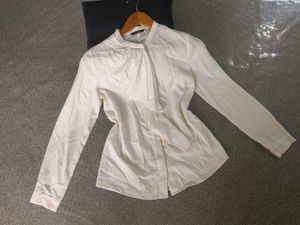 Korean White Ruffle Shirt 🔥