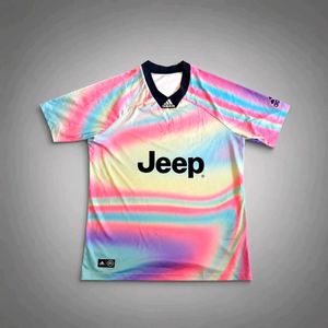 Unique Tie-Dye Adidas Jeep T-Shirt
