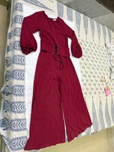 Maroon Jumpsuit