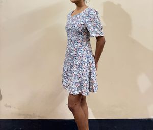 Floral Print A-Line Mini Dress