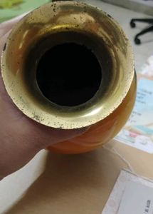Brass vase- painted