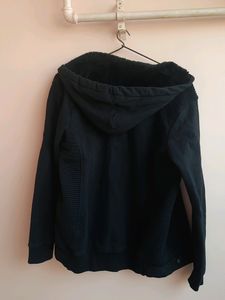 Imported Black Zip-Up Hoodie