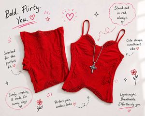 red bodycon