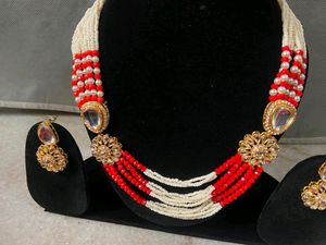 Royal Red White Beats Work Jewellery