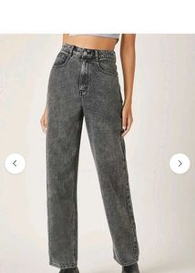 Grey Wash High Waisted Jeans